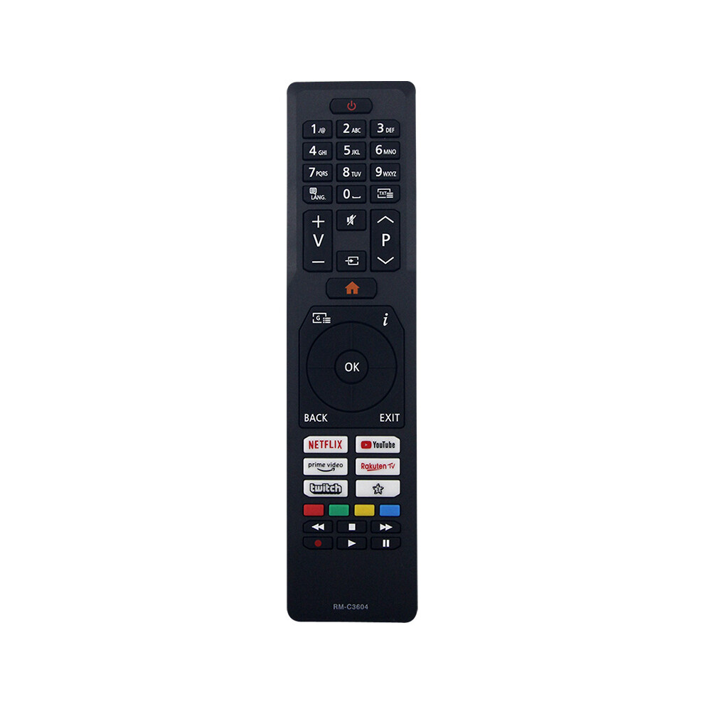 (As Shown) Rm-C3604 For Jvc Television Handheld Remote Controller Ergonomic Replacement Infrared Remote 6914280488042