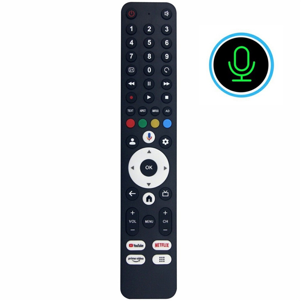 (As Shown) Rc2101 For Sharp Tv Voice Remote Control Infrared Ir Replacement Handheld Controller 6914281752654