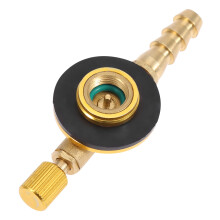 Adaptador para estufa de camping para uso en exteriores, adaptador de válvula inflable de carga con interruptor de seguridad para estufa de gas de