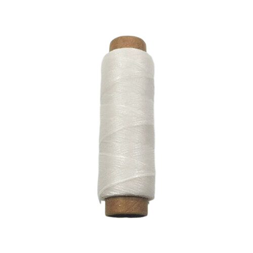 150D 0.8mm Thickness Flat Waxed Cord Waxed Thread Hand-white