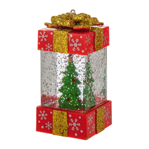 Snow Globe Lantern Christmas Lights BatteryPowered Tabletop Santa Lighted Decor