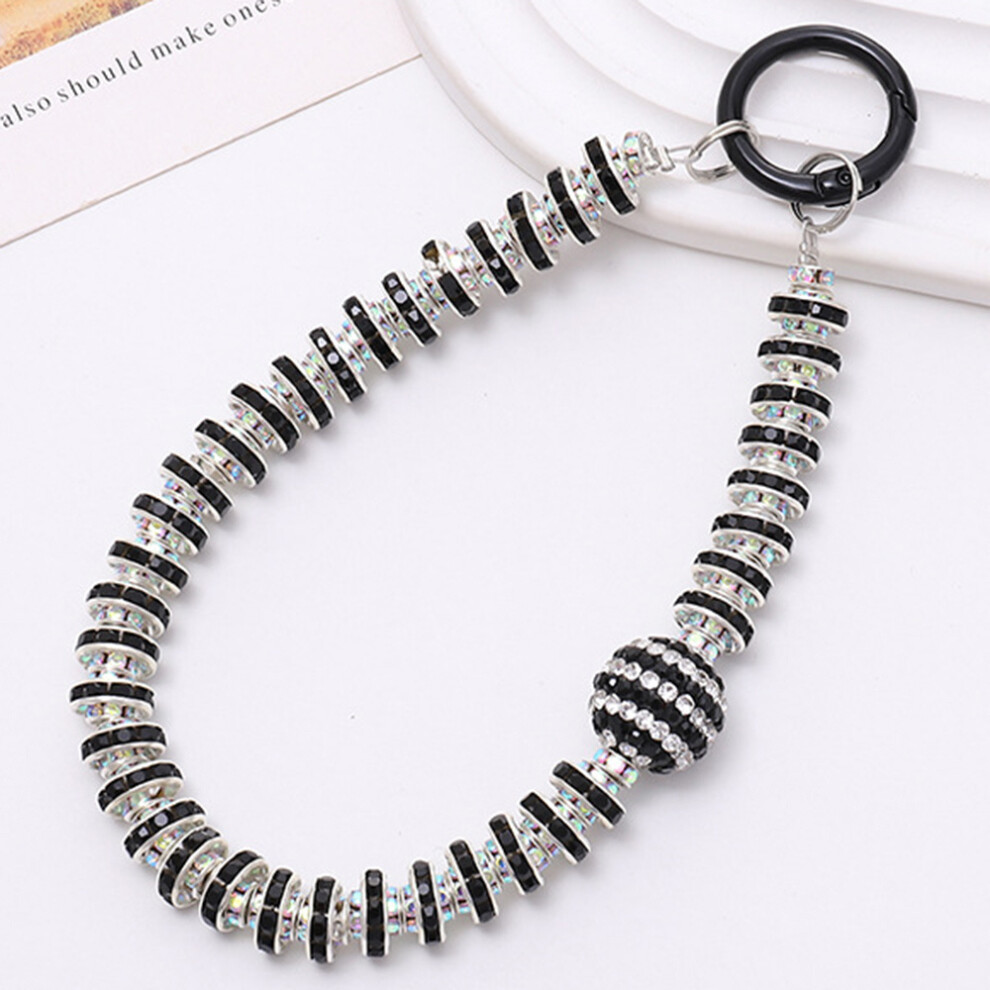 (K2110) Rhinestone Decor Phone Charm Lanyard Stylish Anti-Lost Cell Phone Case Strap 6914289270143