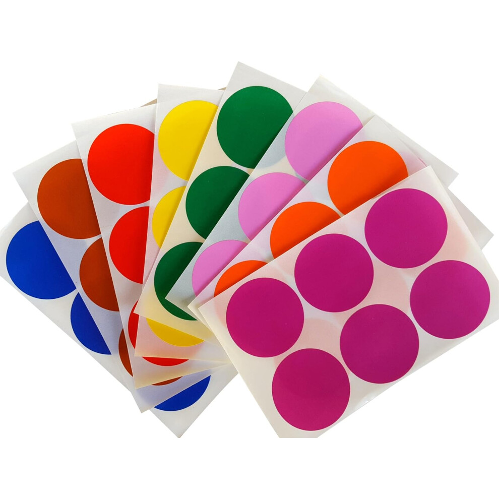 Colored Dot Stickers For Home Office School Projects, Permanent Adhesive Stickers In Assorted Colors, Color Coding Labels With Firm Adhesion, Decorati 9486358043721