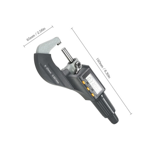 Digital Micrometer 025mm Precision Measurement Electronic Outside Micrometer with LCD Display 1