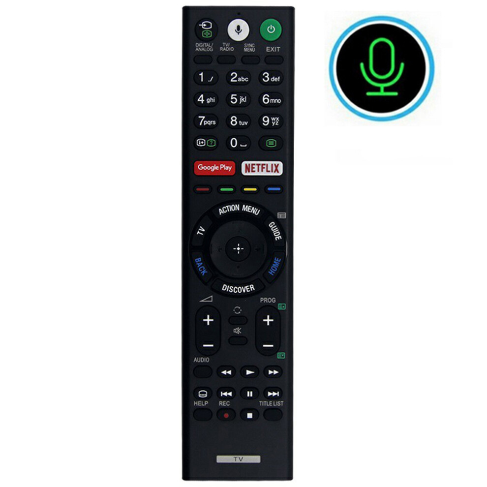 (As Shown) Rmf-Tx200e For Sony Tv Voice Control Infrared Remote Replacement 10M Range Ergonomic Controller 6914287084803