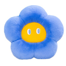 Coussin de siège en forme de fleur, grands yeux,-Bleu 60cm
