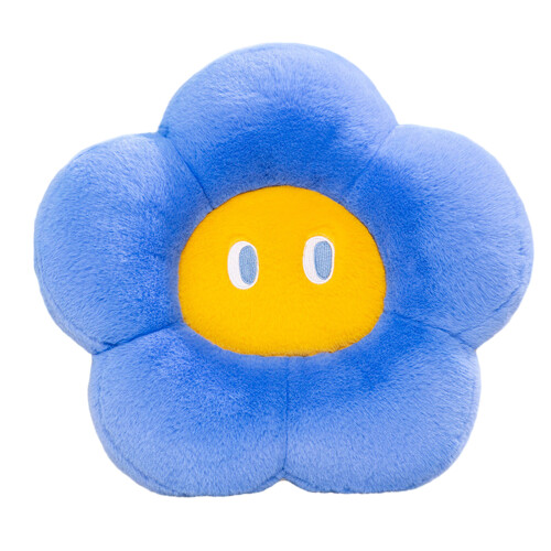 Coussin de siège en forme de fleur, grands yeux,-Bleu 60cm