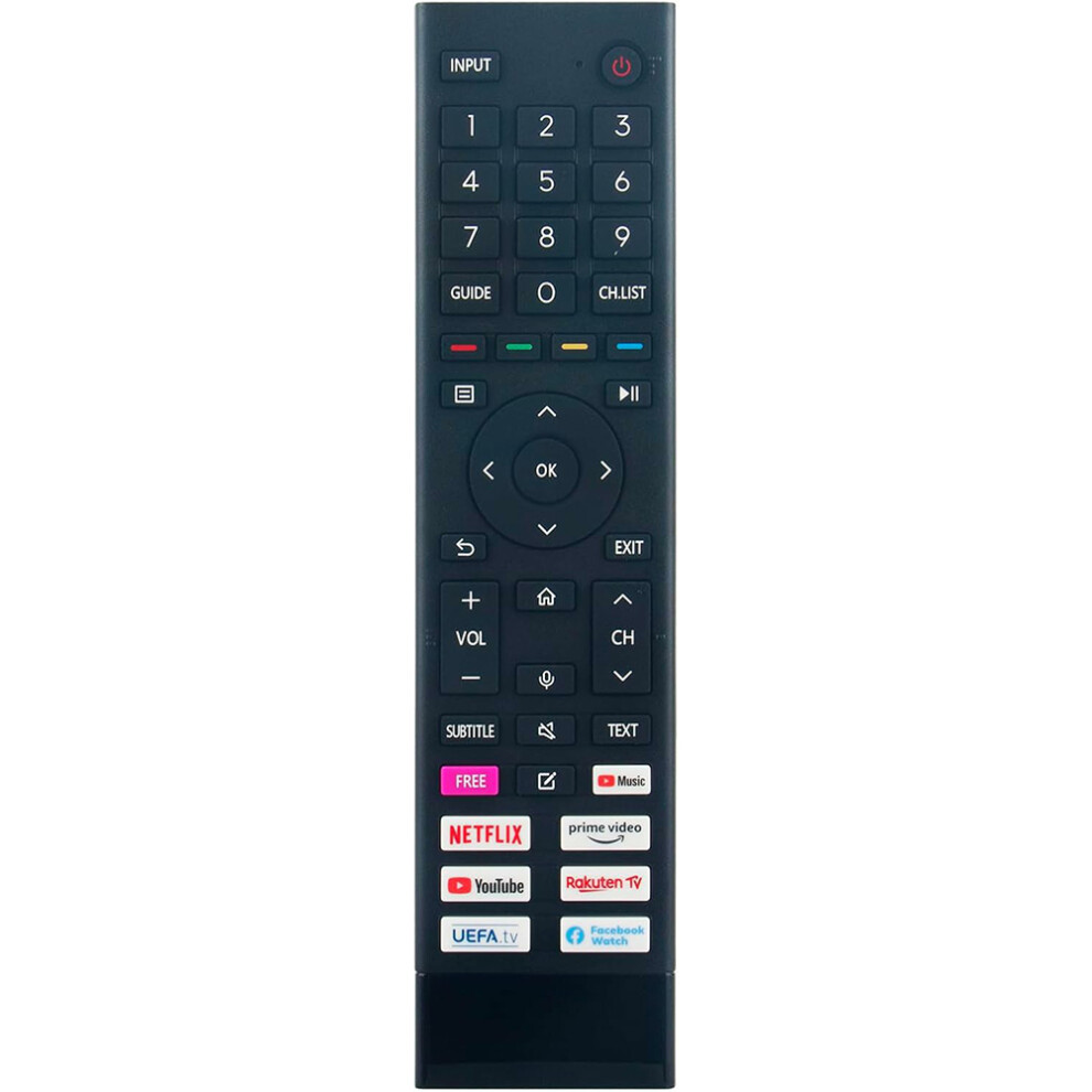 (As Shown) Erf3b80h For Hisense Tv Remote Control 1-10M Range Infrared Replacement Controller (Not Support Voice Function) 6914287087934