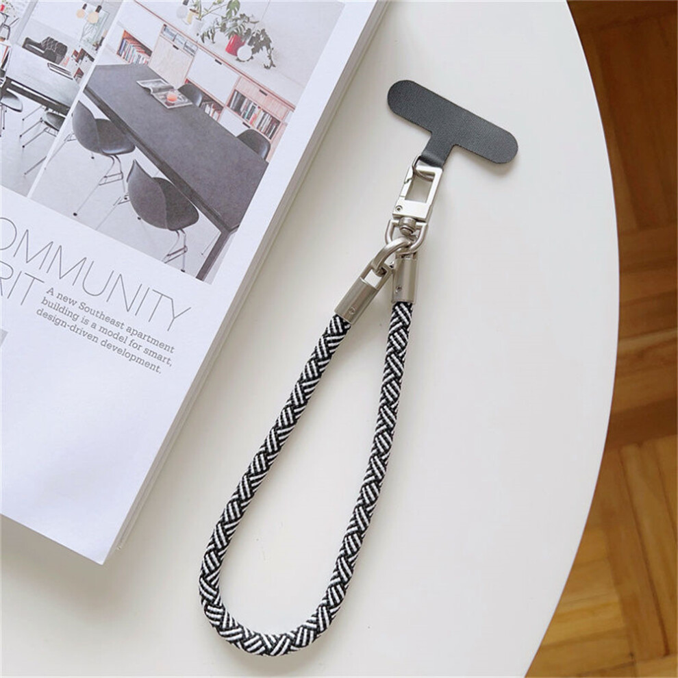 (Style 4) Copper Buckle Phone Lanyard 26Cm Phone Wristlet Anti Theft Strap With Tether Tab 6914286663696