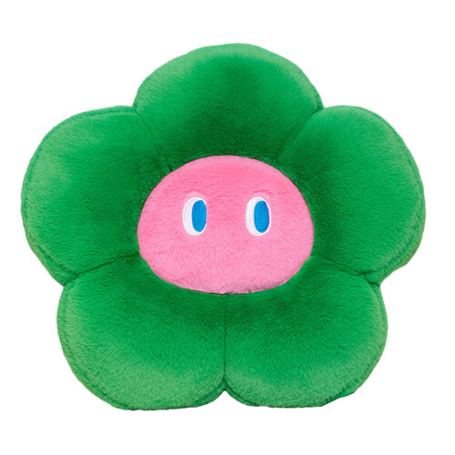 Coussin de siège en forme de fleur, grands yeux,-Vert 60cm