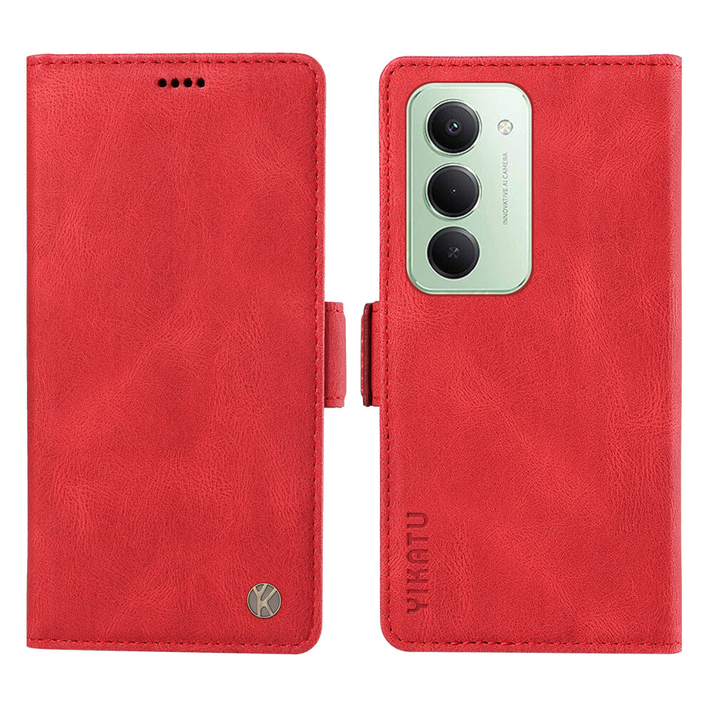 (Red) For Xiaomi Mi 15 4G (Eu) (171Mm) Leather Case Yikatu Yk-005 Skin-Touch Feeling Wallet Phone Cover Red 6914282799795