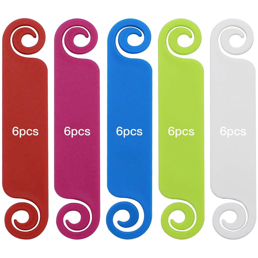 Multicolor Identification Plates,30 Pieces Cable Tags For Distinctive Cables,Thermoplastic Polyester Ensures Reusable And Non-Toxic Usage, Good Sound 9420858029731