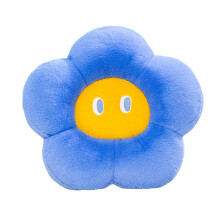 Coussin de siège en forme de fleur, grands yeux,-Bleu 45cm