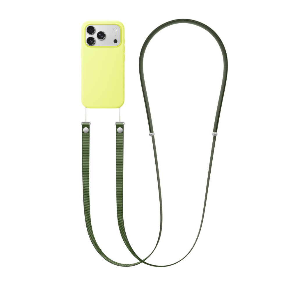 (Green) Magnetic Woven Crossbody Strap For Mobile Phone Quick Release Adjustable Cellphone Carrying Lanyard Green 6914280704159