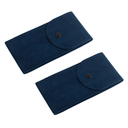 Watch Pouch With Scratch Lining Lightweight Portable-Blue