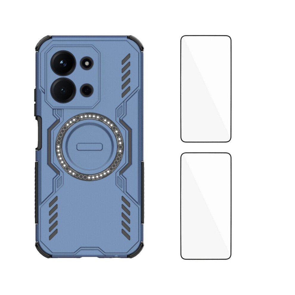 (Blue) For Xiaomi Redmi 15C 4G (Eu) (173Mm) / Xiaomi Redmi 15C 5G (Eu) (173Mm) Magnetic Case Wanlonfeng Dj Series Pc Tpu Phone Cover Wit Blue 6914281317617
