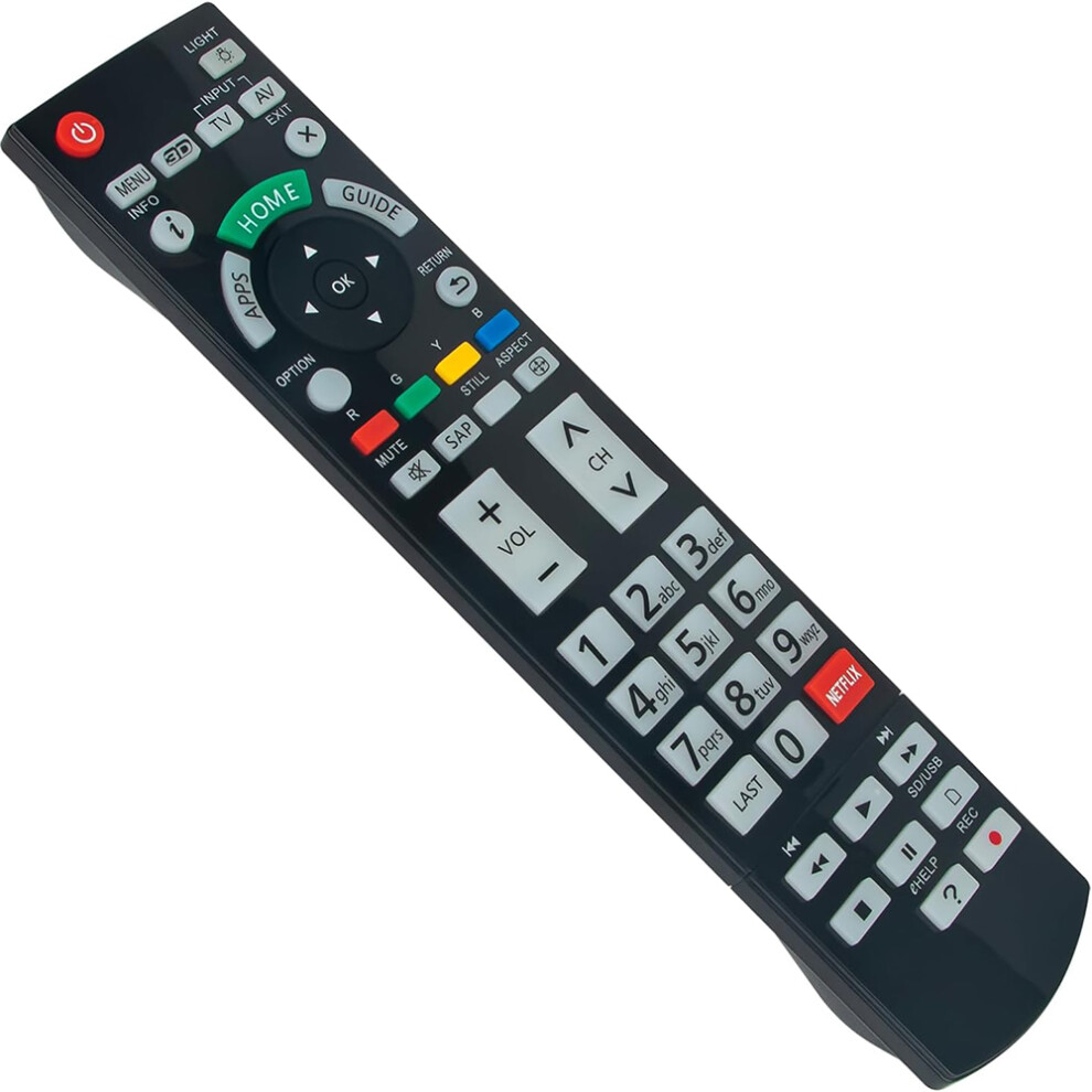 (As Shown) N2qayb000932 Universal Remote Control For Panasonic Tv Wireless Infrared Remote Replacement 6914284402617