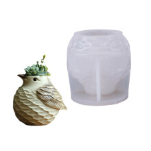 Silicone Bird Shape Mold For Custom Concrete Planters And