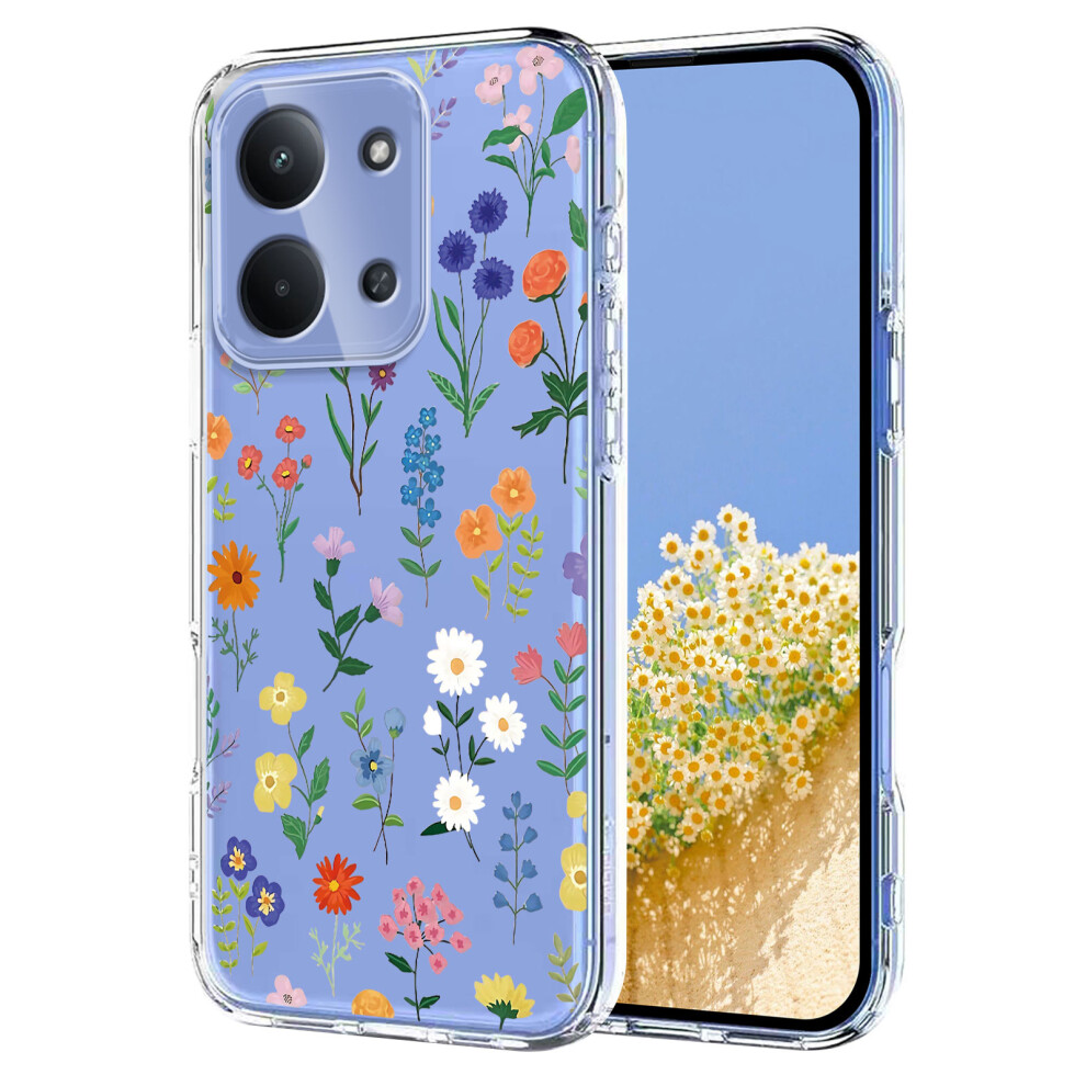 (Daisies) For Xiaomi Redmi 15C 4G (Global) (171Mm) Case Butterfly Floral Pattern Printing Tpu Phone Back Cover 6914287423336