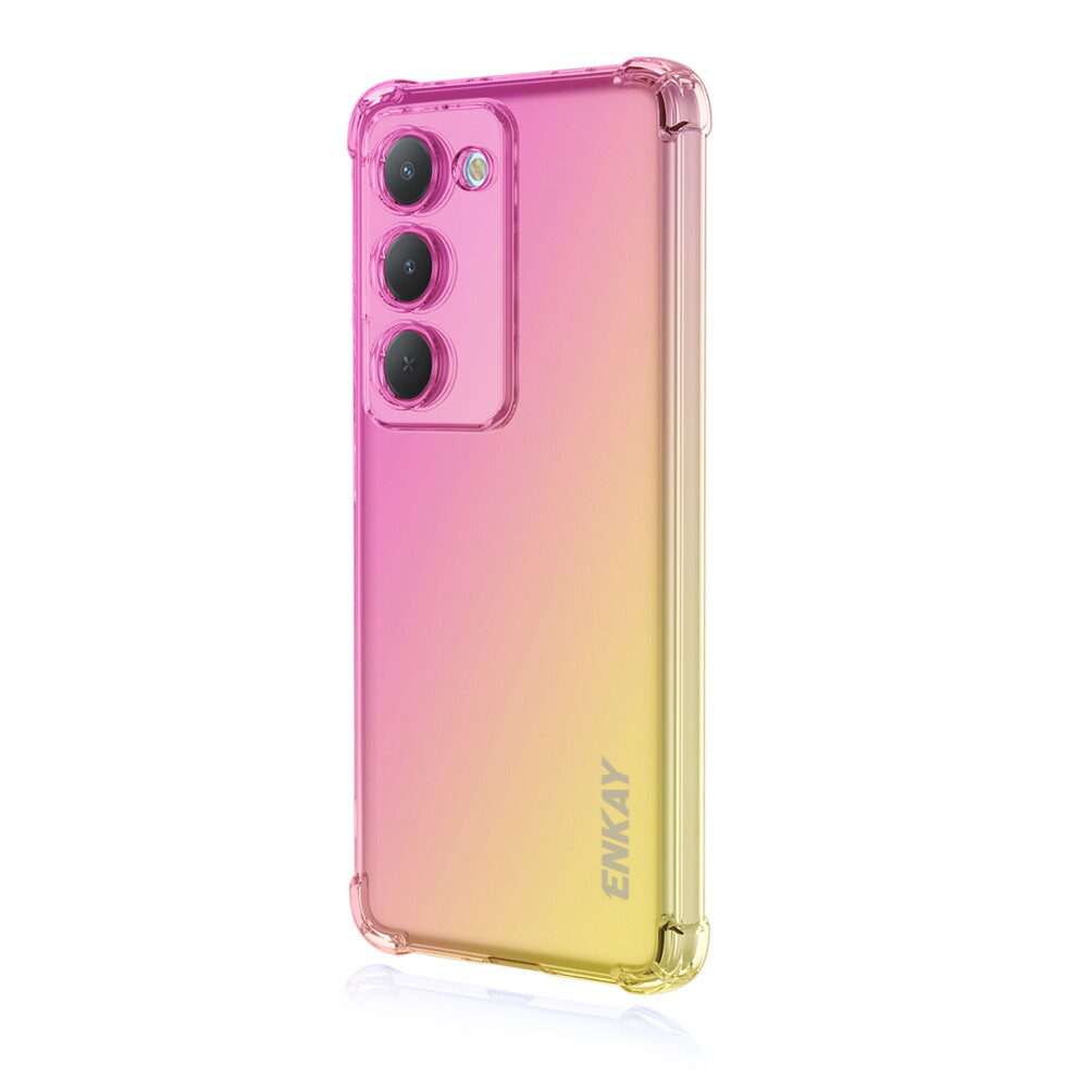 (Pink / Gold) For Xiaomi Redmi 15 4G (Eu) (171Mm) / Xiaomi Redmi 15 5G (Eu) (171Mm) Tpu Case Enkay Thickened Four Corner Drop-Proof Phone Back Pink,Gold 6914281581261