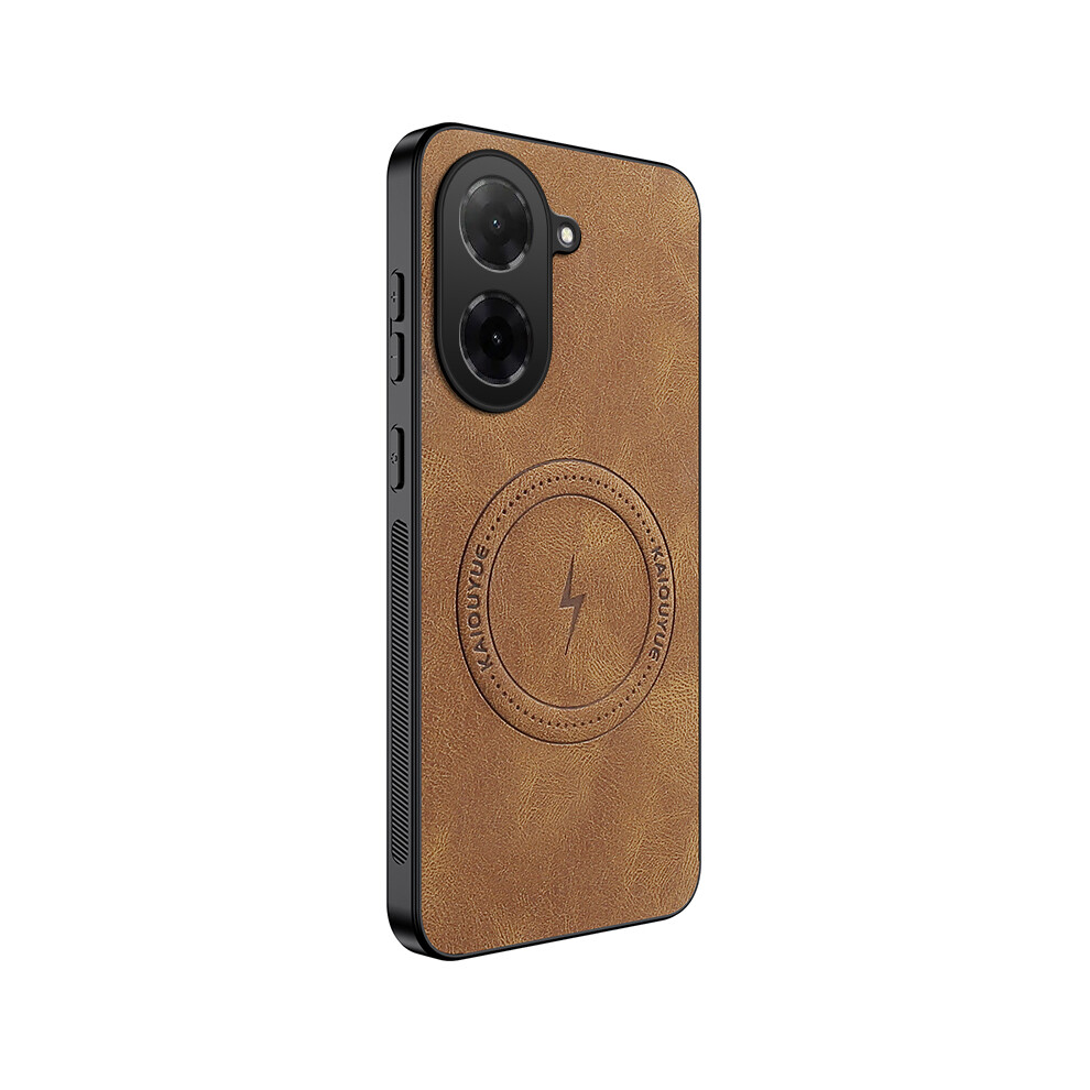 (Brown) For Xiaomi Redmi A5 4G (171.7Mm) Magnetic Case Wanlonfeng Sd1 Series Nappa Texture Pc Tpu Phone Cover Brown 6914284079703