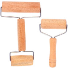 Kitchen Maestro: Teigroller-Set, antihaftbeschichteter Nudelholz aus Holz, perfekt ausbalancierte Backutensilien, leicht zu verstauen für die