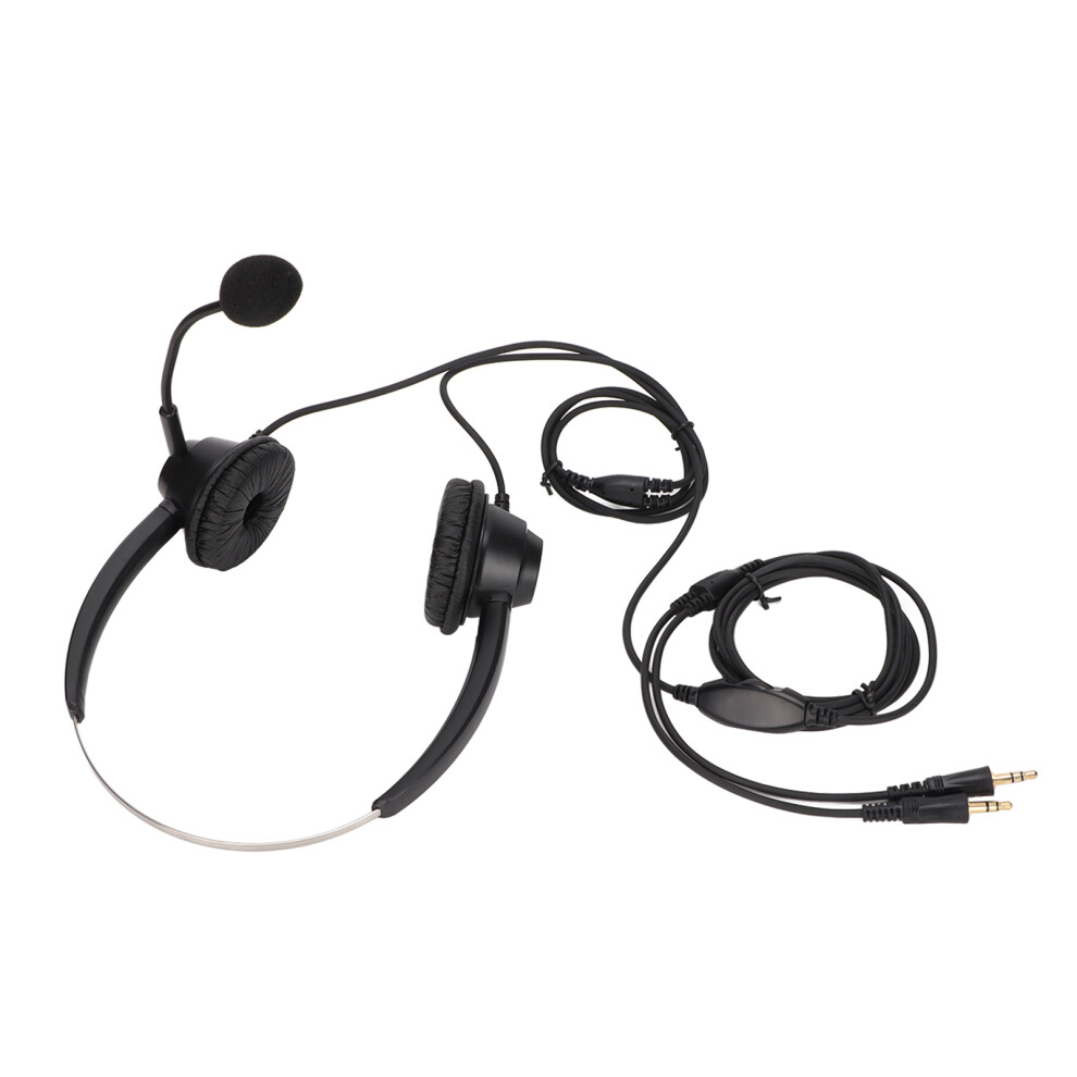 Noise Cancelling Headset For Clear Chat, Adjustable Microphone Ensuring Loud & Clear Voice For Office & Call Center Use (Dual 3.5Mm Plugs), Good Mic 9420858035558