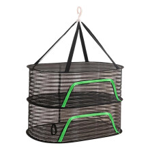 Folding Fish Mesh Net - Space-Saving Hook Rota Two Floors, Durable Plain CE Design for Long-Term Use