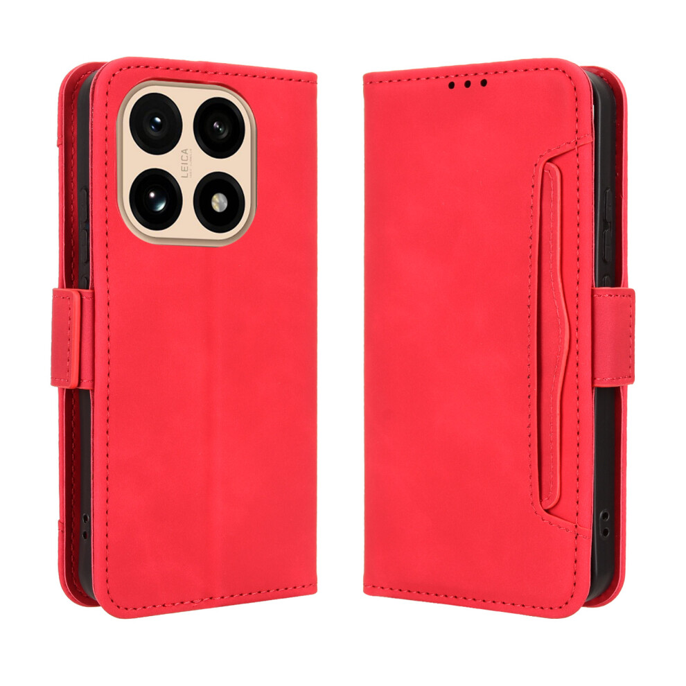(Red) For Xiaomi 15T Leather Case Phone Wallet Cover With Multiple Card Slots Red 6914283381968