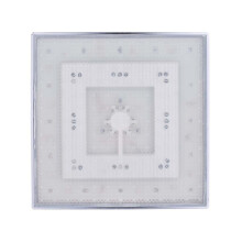 Upgrades LED Square Shower Head Temperature Sensitive Color Change ABS LED Shower Head Simple Installation for Bathroom