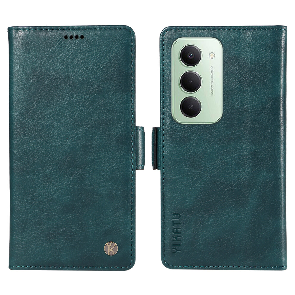 (Blue) For Xiaomi Redmi 15 4G (Eu) (171Mm) Case Yikatu Yk-007 Litchi Texture Pu Leather Wallet Phone Cover Blue 6914283477975