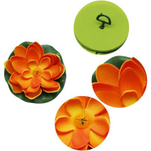 Decoração para Lagoa, Flores Artificiais em Cores Sortidas, Lírio-d'água Flutuante, Flor Eterna que Não Desbota, Complemento Exclusivo para