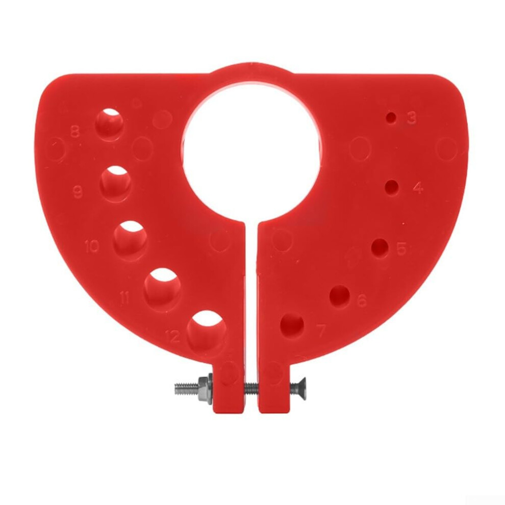 Drill Bit Sharpener For Angle Grinder With Adjustable Angle, Multisize Compatibility, Red 9365049268301
