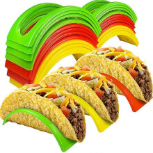 (As show, style3798) 3/6pcs; Mexican Muffin Bracket; Taco Pancake Rack; Taco Holder; Kitchen Food Grade Corn Roll Rack