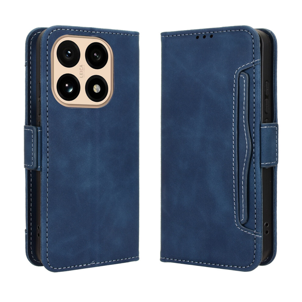 (Blue) For Xiaomi 15T Leather Case Phone Wallet Cover With Multiple Card Slots Blue 6914286434999