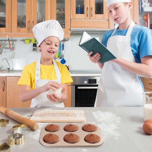 (As show, One size) 5Pcs Nonstick Bakeware Set Baking Tray Ovenware Sheet Kit 2