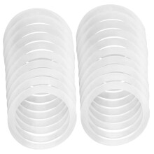 20Pcs Wide Mouth Silicone Sealing Rings for Jars Leakproof Flexible Gaskets High Temperature Resistant for Food Storage