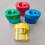 12Pieces Two Hole Pencil Sharpener Ergonomic-Oval double hole 5
