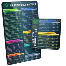 (As show, One size) Air Fryer Magnetic Cheat Sheet Set