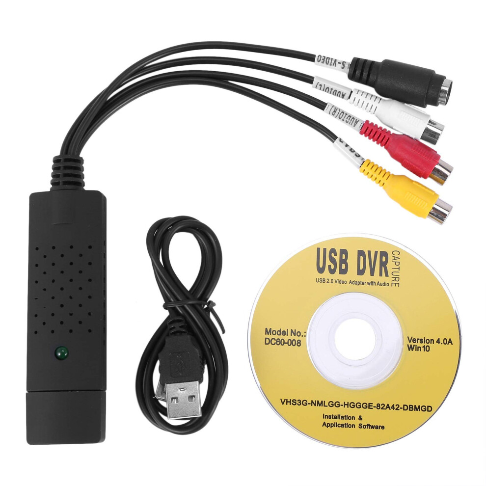 Usb Video Capture Card With Usb 2.0 Interface For Vhs To Dvd Converter And Quality Analog Transfer 9365049268424
