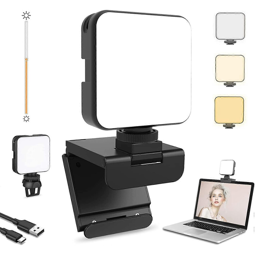 (As Show, One Size) Glow For Streamers, Enhanced Video Conference Ing Kit With Webcam Style Clip, Dimmable & Rechargeable Light 3461866237912