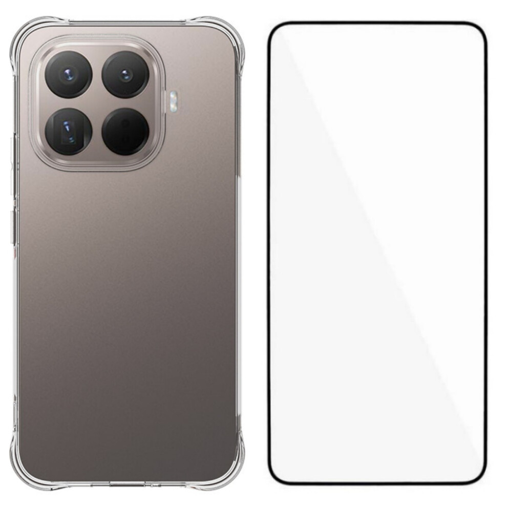 (Transparent) For Xiaomi 15T Pro Case Wanlonfeng Wl Series 2.0Mm Tpu Phone Cover With Tempered Glass Film 6914283648252