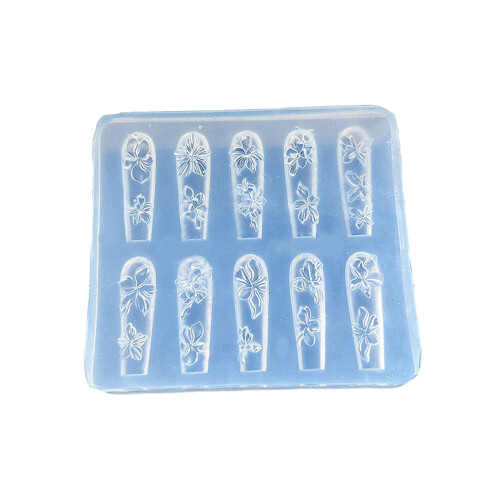 Professional 3D Nail Art Design Mold Feature Emboss Flower