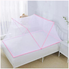 Portable Mosquito Net Folding No Installation Mosquito Cover for Dormitories Pink 190x135x80cm Lightweight Plant Protection