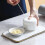 (As show, One size) Durable Manual Garlic Mincer; Hand Held Pull Food Chopper 2