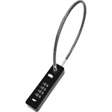 (As show, 2Feet) 2 Pcs Combination Lock Cable Security Steel Anti-Theft Cable Luggage Lock Weatherproof with Resettable Code