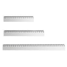 Multipurpose Plastic Measuring Rulers Pack-Wave ruler 15 20 30