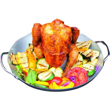 Gourmet Barbecue Poultry Roaster With Oil Drip Catch, Non-Stick Stainless Steel Grill Poultry Rack For Indoor And Outdoor Grilling, Perfect For