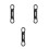Flexible Multi Surfaces Pen Clip Silicone Grip-Black 1