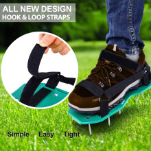 Garden Hero, Rasenlüfter-Sandalen mit Edelstahlschaufel, robustes und langlebiges Design, komplett montiert und sofort einsatzbereit, verstärkter